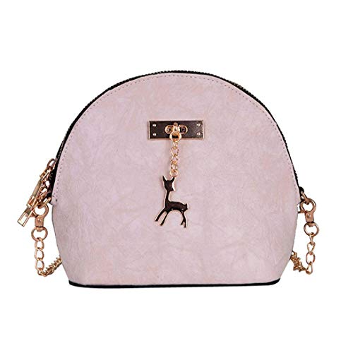 Preisvergleich Produktbild Felicove Damen Umhängetasche, Leder Crossbody Tasche Handtasche Umhängetasche Kleine Hirsch Umhängetaschen