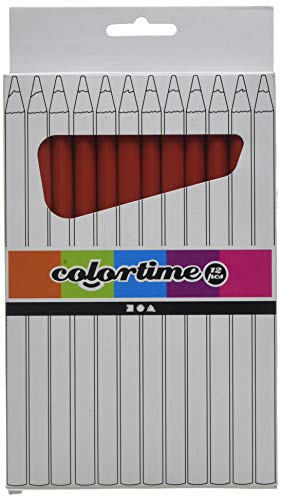 Pastelli Colortime, miniera: 5 mm, 12 pezzi, rosso