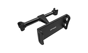 Lamicall Supporto Auto Poggiatesta per Tablet, Supporto Tablet : Universale Supporto per 5~11" Tablet Come Pad 2018 PRO 9.7, 10.5, Pad Air Mini 2 3 4, Phone, Samsung Tab, Altri Tablets - Nero