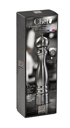 Peugeot 32517 Paris Chef Pfeffermühle Edelstahl, 6,97 x 6,97 x 30 cm, silber - 2