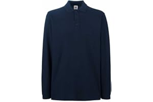 Fruit of the Loom Men's Premium Long Sleeve Polo Shirt (Pack of 1)