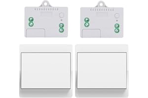 Cerhot 220v interruptor inalambrico autoalimentado cinetico interruptores inalambricos sin bateria rf interruptor remoto pulsador inalambrico conmutador luz inalambrico para iluminacion del hogar