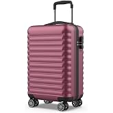NUMADA - Upfly 20' ABS Cabin Travel Suitcase (53x33.5x22cm) with Combination Lock and 4 Double Wheels 360. Sturdy Lightweight