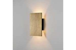 ouglres Lampada da parete in legno vintage, lampada da parete con interruttore, design industriale, lampada da parete per interni, soggiorno, camera da letto, corridoio, lampada da notte in legno,