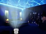 1. Das neueste Ocean Wave Projektor-Nachtlicht, das bunte Lichter auf die glatte Decke oder Wände projizieren kann, um eine romantische, entspannende und herrliche Atmosphäre zu schaffen. Es ist hypnotische Musik-Lampe, atmosphärischer Projektor, Stichhaltiges all-ein Gerät.