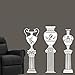 Produktbild Wandaufkleber / Wandtattoo, Motiv "Antike griechische Vase auf Säule", 4 Stück, weiß, XL 80cm x 236cm