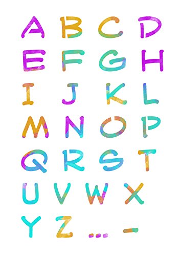 Buchstabenschablone Textschablone wiederverwendbar für Acrylmalerei , Scrapbook und mehr von zAcheR-fineT design