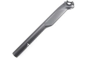 Alfa Pasca Tige de Selle 31.6 Tige de Selle Carbone Tige de Selle Carbone VTT 3K Mat/Brillant 31.6/27.2/30.8mm Tige de Selle Route