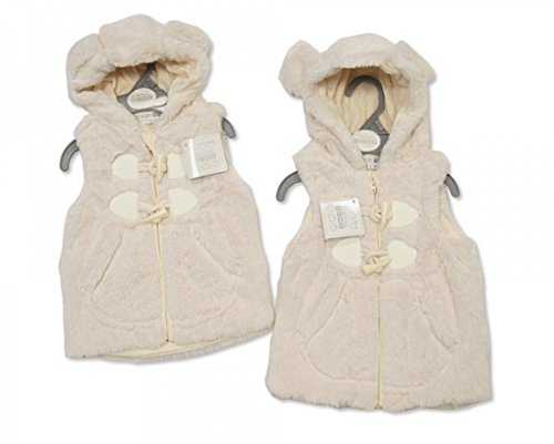 Nursery Time - Baby Hooded Gilet with Pocket and Toggle (6-12 Months)