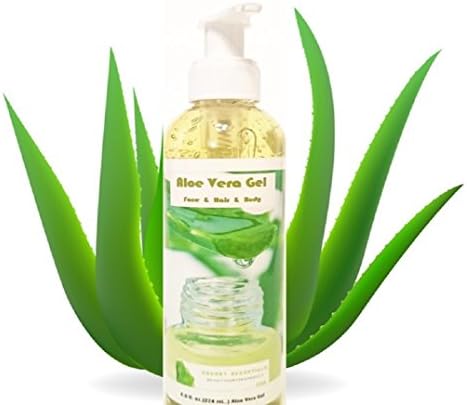 Aloe Vera Gel Secret Essentials for dry, sunburned and irritated skin and hair, stains, itching or dryness, burn relief, minor cuts, abrasions or insect bites - unisex, for women, men and children