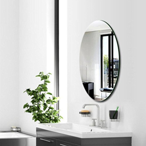 Xiuxiangianju Badezimmerspiegel dekorative Spiegel Badezimmer Luxus-Badezimmer-Spiegel anti-fog wasserdichte ovale Spiegel Schminkspiegel - 3