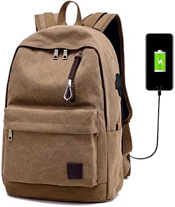 Hiking Backpack Travel Bag Waterproof Rain Cover Laptop Compartment for Camping, Travel, Mountaineering bag (Coffee)