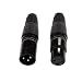 Imported Pair XLR 3 Pin Male High Quality Microphone Cable Plug End Connectors RS.315.00
