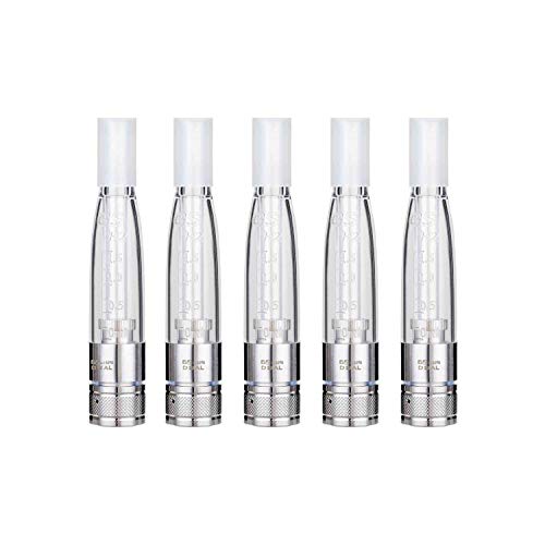 5 x clearomizador gs h2s dual coil atomizador 2,0 ohm tanque 1,5ml core reemplazable sin nicotina ni tabaco ni líquido