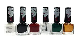 Glavon Qubee Super Dry Mini 6 Nail Polish Polish for Girls, 6ml each Combo of ADS Facial Apricot Scrub 50 Gm [ Special Pack of 7 Items ]