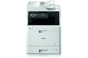 Brother MFC-L8690CDW Professionelles 4-in-1 Farblaser-Multifunktionsgerät (Drucker, Scanner, Kopierer, Fax, 31 Seiten/Min.) weiß/schwarz
