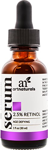 ArtNaturals Retinol Serum mit Vitamin C und Hyaluronsäure – Anti-Aging - Naturrein ohne Reizstoffe - Für jeden Hauttyp und Empfindliche Haut - 30 ml