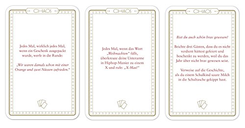 Chaoskarten Weihnachtsspiel, das Original, mit 51 Karten und 3 Extrakarten zum selber ausfüllen - 2