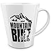 Produktbild Funtasstic konische Tasse Mountain Bike black - Kaffeepott 300 ml