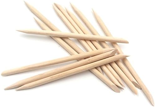 100 x Manicure Sticks Nail Art Design Wood Stick Cuticle Pusher Remover Care