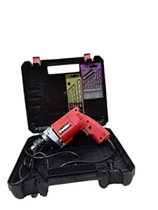 Eposch 400 watts AC 10 mm Drill with 13 HSS Bits and 5 Wall Bits ( 0.4 inches - Maximum Chuck Size )