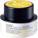 Belif Aqua Bomb Brightening Vitamin C Cream 25ml, Crème Illuminatrice Hydratante, Acide Hyaluronique Vitamine C+E, Vegan Hydr