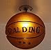Produktbild QHY Kreative Deckenleuchte Basketball Design Deckenleuchte Runde Glaslampenabdeckung Lampe, Kinderlampen, Basketballbeleuchtung, Schlafzimmer, Kinder Deckenleuchte 25Cm E27 Lampenfassung,Ballfarbe,A