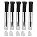 Produktbild WEONE Schwarz Transparent 10ml Leere Plastik Mascara Röhrchen Behälter Wimpern Creme Fläschchen Flasche (Packung mit 5)