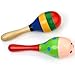 Maracas bois ovale percussion instrument musique bébé enfant jouet mini
