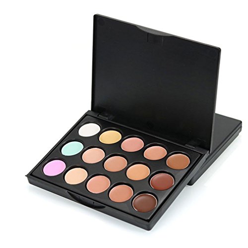 HENGSONG Concealer Abdeckcreme Camouflage Palette Cover Abdeck Makeup mit 15 Farben Mode (A)