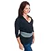 Nuroo Baby Bonding Feeding Top and Carrier Small Black 3/4 Sleeve