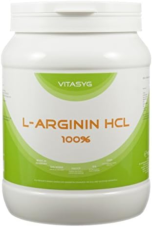 Vitasyg L-Arginine HCl Powder 100% Pure, Good solubility, 1 Pack (1 x 1 Kg
