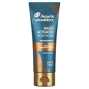 Head & Shoulders Royal Oils Water Activated Scalp Scrub, With Coconut Oil, Dye Free, 3.4 Fl Oz