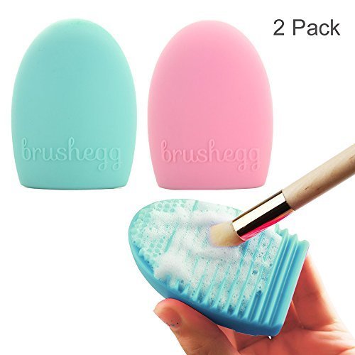 Travelmall 2 piece Cleaning Silicone Glove MakeUp Washing Brush Scrubber Board Cosmetic Clean Tools (Clean glove)