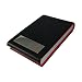 Ammvi Creations Black-Red Plush Faux Leather & Steel Visting/Credit/Debit/ID Card Holder RS.295.00