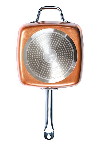 Copper Chef (5 piece) Non-Stick 9.5” Large Deep Sided Square Pan Kit (As seen on High Street TV)