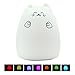 Produktbild YOEEKU LED Nachtlicht Kinder Silikon LED Nachtlicht mit 7 Beleuchtung, Stimmung Lampe mit 1200mAh eingebaute Akku, Berührungssensor, Yoga Lampe, dimmbares Warmweiß/Farbwechsel mit Touch Schalter für Babys Zimmer,Schlafzimmer, Wohnräume, Camping, Picknick Indoor/Outdoor (Stil3)
