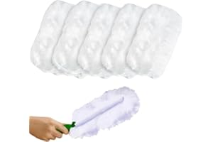 DTD QUALITY MATTERS Fluffy Duster Refills Compatible with Pledge-Style Duster Handles Long Soft Fibres Trap Dust & Allergens 10 Pack Replacement Heads Only