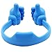 Price comparison product image Kanggest Universal Desktop Phone Stand Flexible Cute Thumb Designed Smartphone Tablet Desk Table Phone Stand for iPhone Samsung Huawei HTCBlue