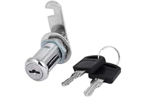 YUEWO Serratura di sicurezza, Serratura a Cilindro serrature con 2 chiavi per Armadietti Cassette delle Lettere Cassetti per cassetta postale da 25 mm