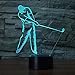 Produktbild Wunderschönen 3D, das Golf-Nachtlicht, Lampe der Illusion 3D und 7 Farbänderung mit Berührungstaste USB-Energie, in der Schlaf-Beleuchtung/Kindergeschenk Bestes Geschenk