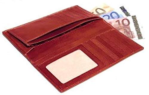 Preisvergleich Produktbild Orna 916, Damen Herren-Geldbörse Braun Cognac 17X9X1