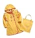 Lovely Baby-Girls Princess Dress Raincoat Fashion Children Rainwear Yellow S