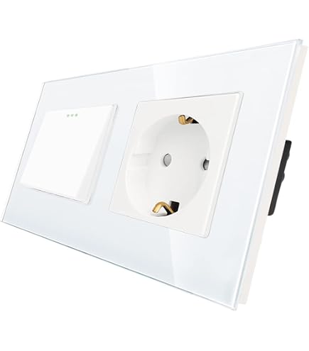 Busch-Jaeger 4310/6 EUJ-212 - Presa Schuko Con Interruttore, Colore Bianco. Combinazione Sicura E Di Qualità Per L'impianto Elettrico Di Casa.