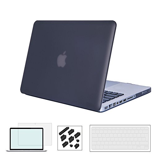RYGOU Macbook Pro 15 '' Hülle, Matte Finish Hard Shell mit Tastaturhülle Displayschutzfolie und Anti-Staub Stecker für Macbook Pro 15 Zoll mit CD / DVD Laufwerk Modell: 1286 (Nicht fit für MacBook Pro mit Touch Bar)