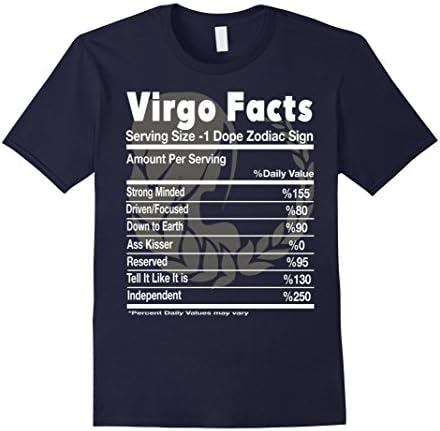 Men's Virgo Facts - The Best Birthday Gift for a Virgo 2XL Navy