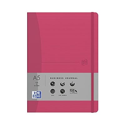 Oxford Office Signature 400049431 Carnet de note A5 144 pages Fuchsia Quadrillé 5X5