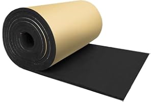 ZESLIV Aislante Térmico Insonorizante Forro Papel Adhesivo para Coche 50cmx300cm (20mm de Grosor) insonorizantes para automóviles Espuma Aislante Acústico Insonorización para Coche