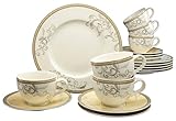 breite Fahne CreaTable 17801, Serie Villa Medici, Geschirrset Kaffeeservice 18 teilig