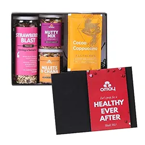 Omay Foods The CHIILL Valentines Day Gift Box I Snacks, Chocolate, Personal Note I Vday Gift I For Both Boys Girls